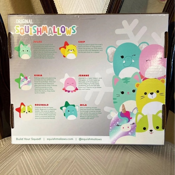 Set of 6 Holiday Ornament Squishmallows - Picture 2 of 2